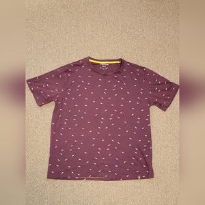 Denim & Flower bird print t-shirt